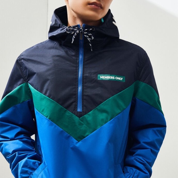 Members Only Other - Members Only Colorblock Half Zip Anorak